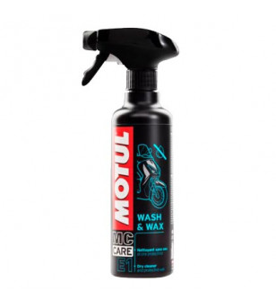 NETTOYANT MOTO/SCOOTER MOTUL A SEC E1 WASH & WAX  (PULVERISATEUR 400 ML)