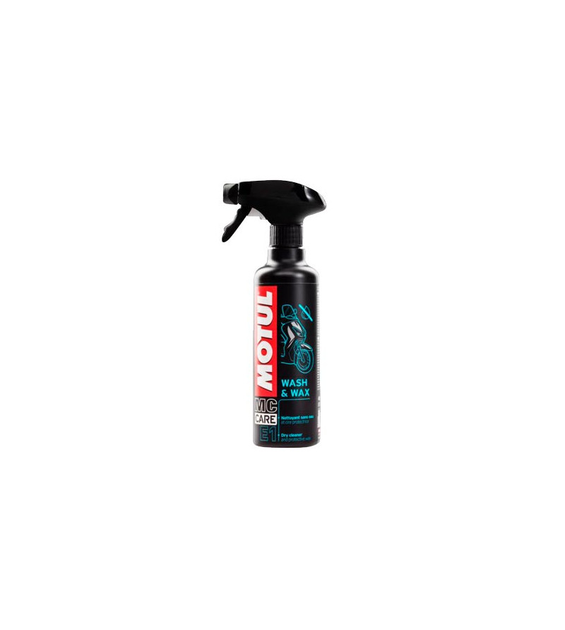NETTOYANT MOTO/SCOOTER MOTUL A SEC E1 WASH & WAX  (PULVERISATEUR 400 ML)