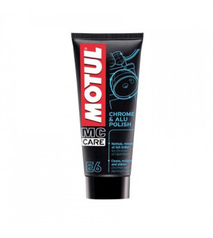 NETTOYANT CHROME ET ALU MOTO/SCOOTER MOTUL E6 CHROME & ALU POLISH (TUBE 100ML)