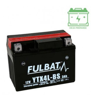 BATTERIE 12-4 FULBAT 12V4AH LG110 L68 H89 (YTX4LBS/YTZ5S) (SLA - SANS ENTRETIEN) Batteries sur le site du spécialiste des deu...