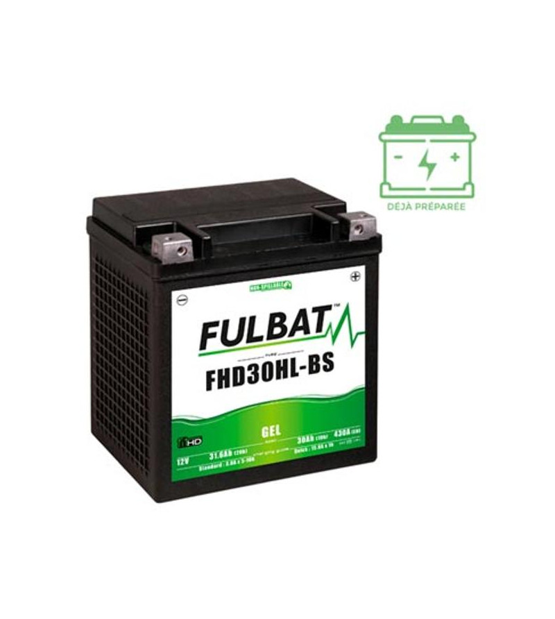 BATTERIE YHD30HL-BS FULBAT 12V30AH LG165 L125 H175 (GEL - SANS ENTRETIEN) ACTIVEE USINE Batteries sur le site du spécialiste ...