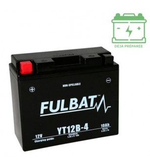 BATTERIE YT12B-4 FULBAT 12V10AH LG150 L69 H130 (SLA - SANS ENTRETIEN) Batteries sur le site du spécialiste des deux roues O-T...