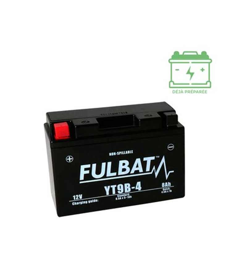 BATTERIE YT9B-4 (BS) FULBAT 12V8AH LG150 L68 H105 (SLA - SANS ENTRETIEN) Batteries sur le site du spécialiste des deux roues ...