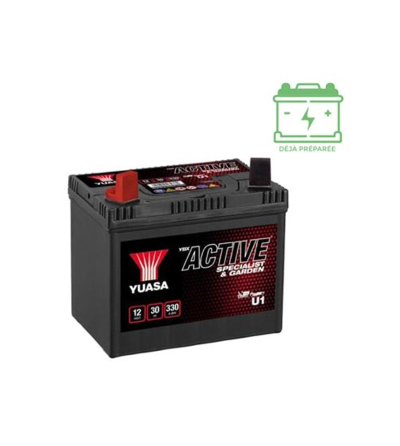 BATTERIE U1-9 YUASA 12V30AH LG 194 L126 H183 330A -SLA SANS ENTRETIEN - MOTOCULTURE Batteries sur le site du spécialiste des ...