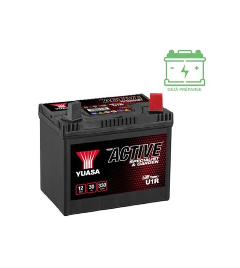 BATTERIE U1R-9 YUASA 12V30AH LG 194 L126 H183 330A -SLA SANS ENTRETIEN - MOTOCULTURE Batteries sur le site du spécialiste des...