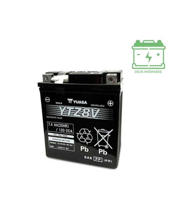 BATTERIE YTZ8V YUASA 12V 7AH GEL SANS ENTRETIEN LG113 L70 H130 - ACTIVE USINE Batteries sur le site du spécialiste des deux r...