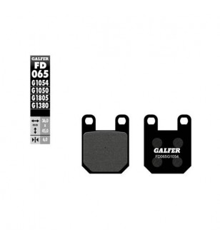 PLAQUETTE FREIN  06 GALFER FD065G1054 ADAPT. AV AJP SENDA/XPOWER/TKR/LUDIX/ AR XLIMIT (PR)
