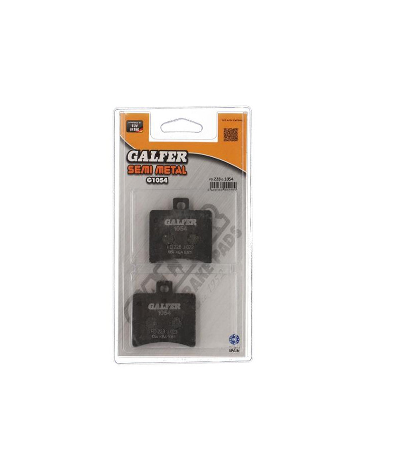 PLAQUETTE FREIN 07 GALFER G1054 ADAPT. AR SR50 DITECH / LEONARDO / ATLANTIC 125/200 2003→ (PR) Plaquettes sur le site du spéc...