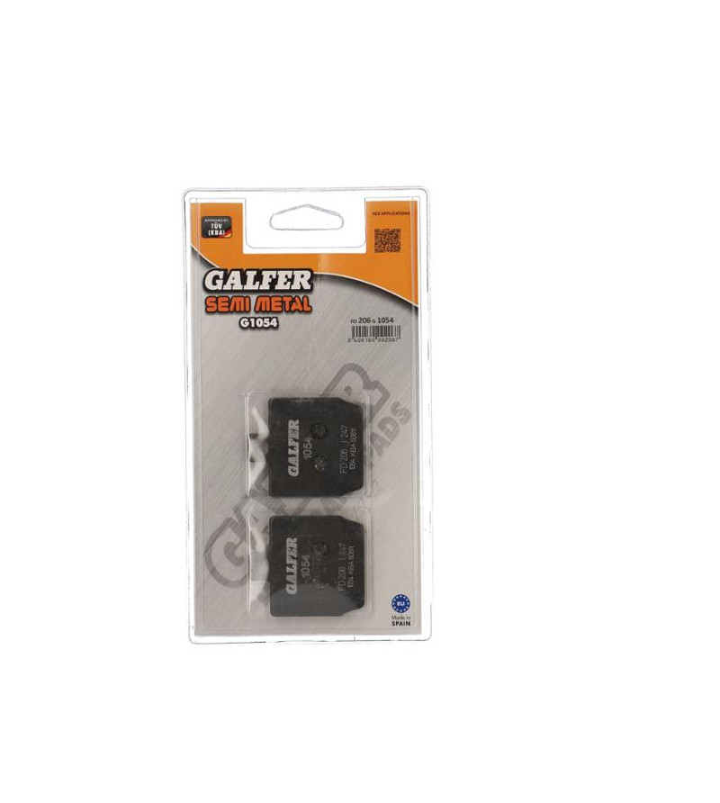 PLAQUETTE FREIN 08 GALFER G1054 ADAPT. AR NITRO / AEROX + AV STUNT / SLIDER (PR) Plaquettes sur le site du spécialiste des de...