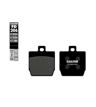 PLAQUETTE FREIN  08 GALFER FD206G1054 ADAPT. AR NITRO/AEROX + AV STUNT/SLIDER (PR)