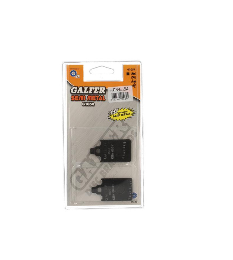 PLAQUETTE FREIN 12 GALFER G1054 ADAPT. AV XLIMIT / DT50 →2003 / CLASSIC 50 / XPLD / F12 LC / F15 LC Plaquettes sur le site du...