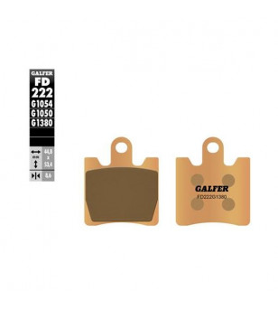 PLAQUETTE FREIN  13 GALFER FD222 G1380 ADAPT. AV 125 DEALIM S2/OTELO/250 BURGMAN (PR)