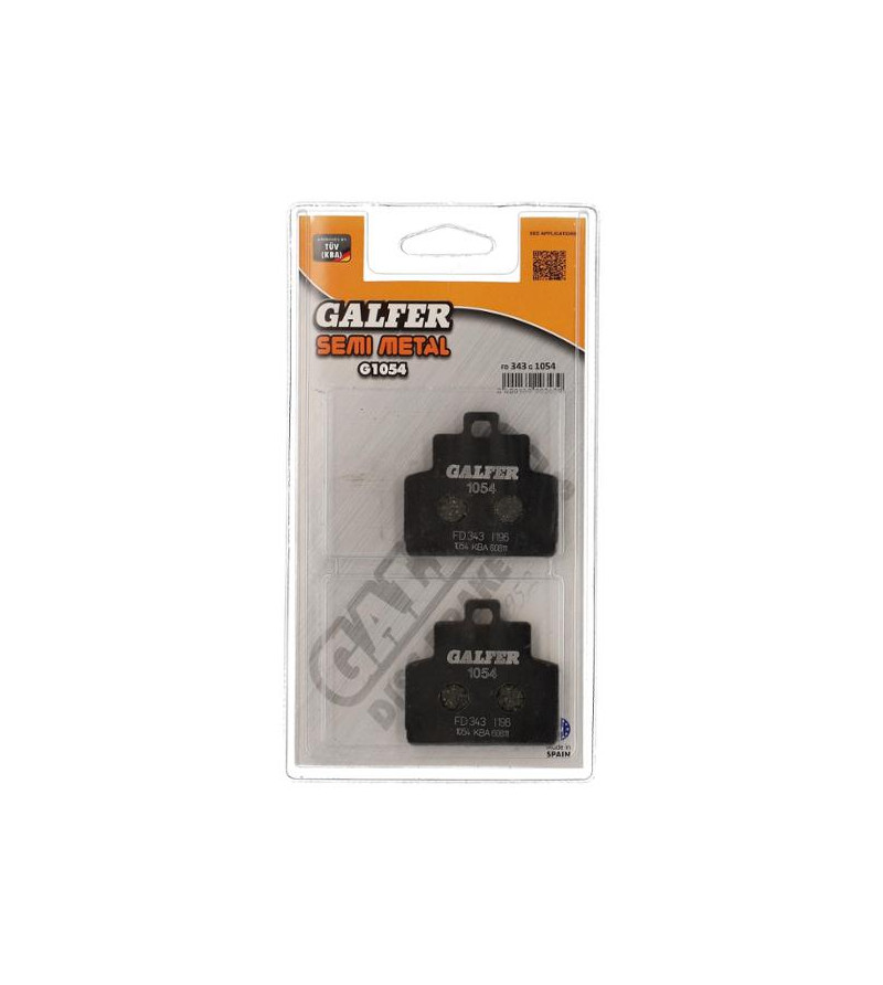 PLAQUETTE FREIN 15 GALFER G1054 ADAPT. AR PIAGGIO X8 (HENG TONG) (PR) Plaquettes sur le site du spécialiste des deux roues O-...