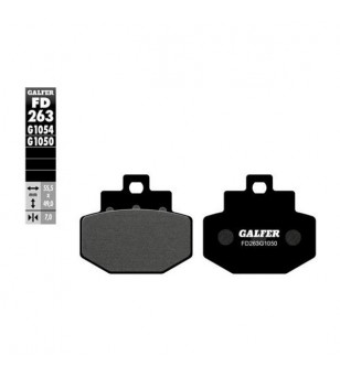PLAQUETTE FREIN 17 GALFER G1050 ADAPT. AR SUPER HEXAGON/RUNNER 4T/DNA (PR)