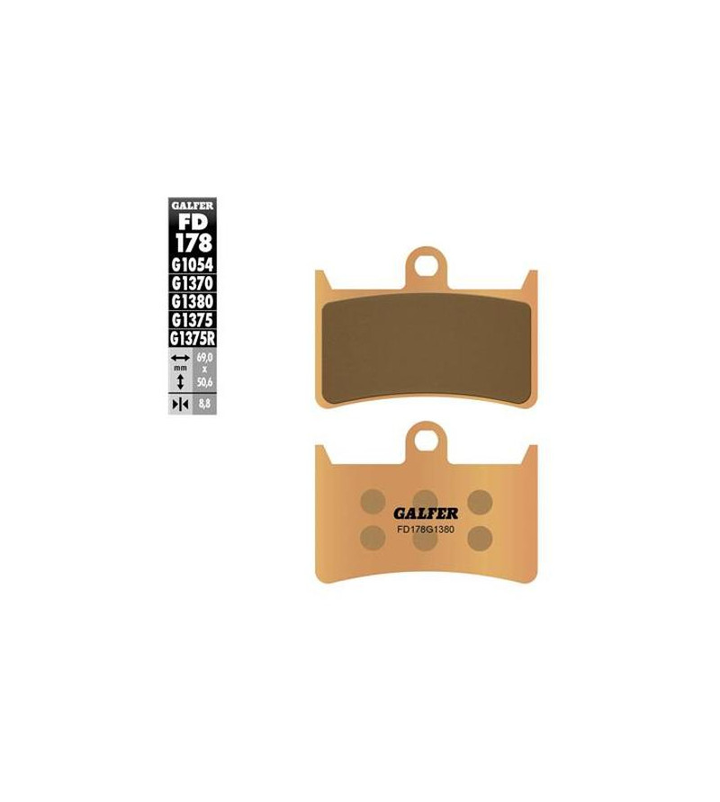 PLAQUETTE FREIN 20 GALFER G1380 ADAPT. AV 500 TMAX 2008→ / 530 TMAX (PR) Plaquettes sur le site du spécialiste des deux roues...