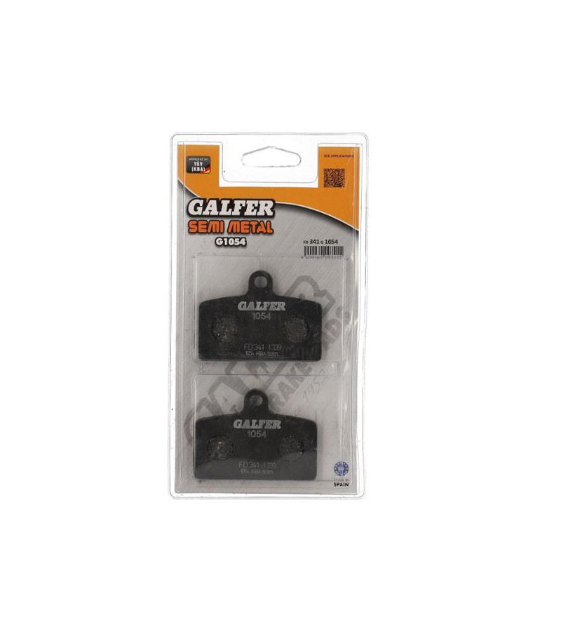 PLAQUETTE FREIN 21 GALFER G1054 ADAPT. AV XR7 / NK7 2008→ / GPR 125 2004-2006 / GPR 125 4T 2009→ Plaquettes sur le site du sp...