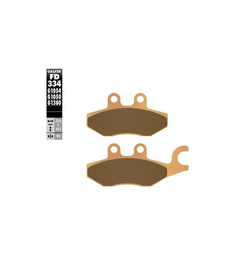 PLAQUETTE FREIN 30 GALFER G1380 ADAPT. AV/AR 125 PIAGGIO MEDLEY / X10 / / X9 2004→ (DROIT) (PR) Plaquettes sur le site du spé...