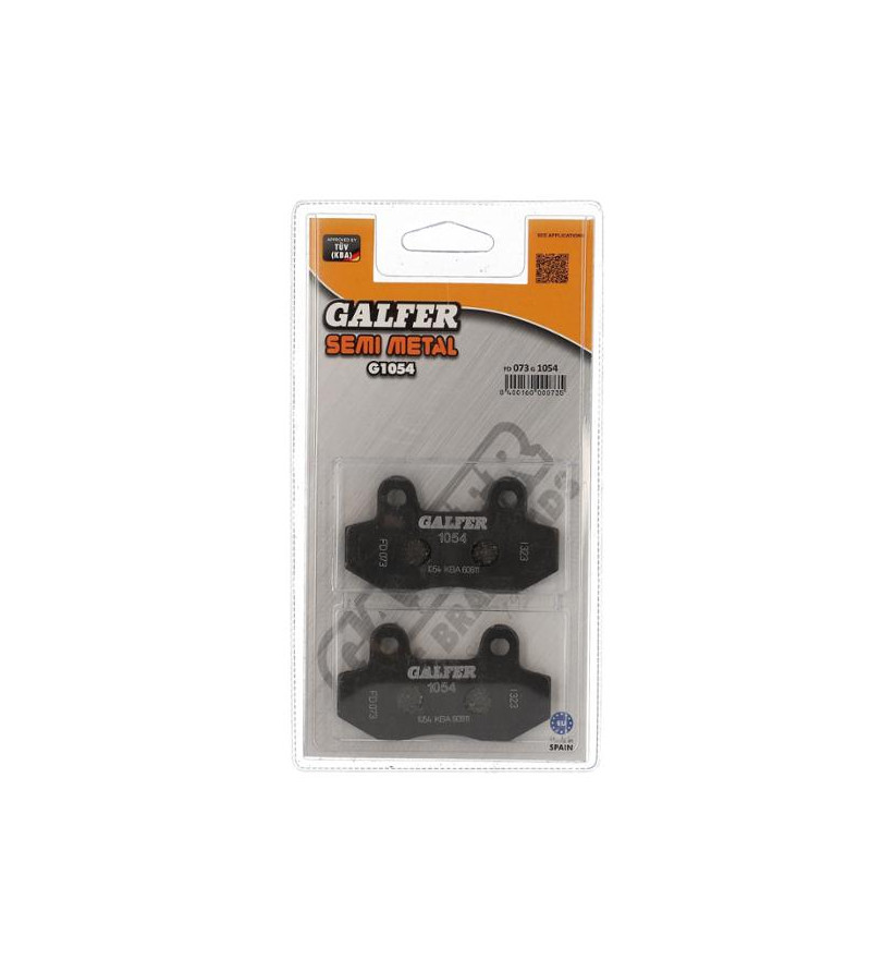 PLAQUETTE FREIN 38 GALFER G1054 ADAPT. AV SPEEDFIGHT 3 / AR KEEWAY RY8 / / NECO GPX (PR) Plaquettes sur le site du spécialist...