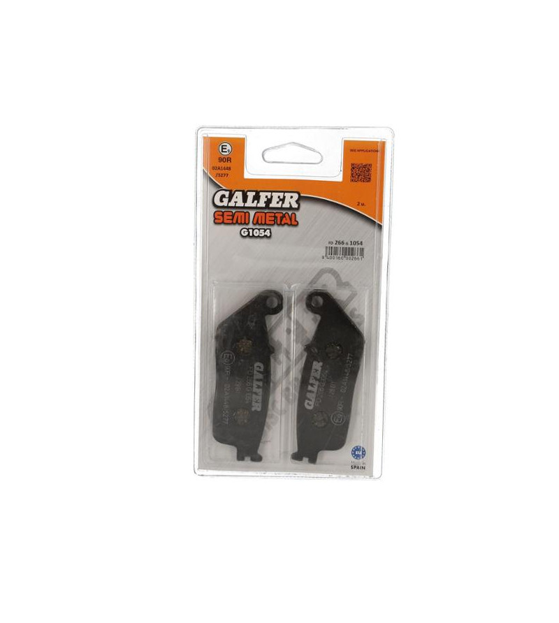 PLAQUETTE FREIN 44 GALFER G1054 ADAPT. AV 125 KYMCO DOWNTOWN I 2009-2015 / KAWASAKI J300 (PR) Plaquettes sur le site du spéci...