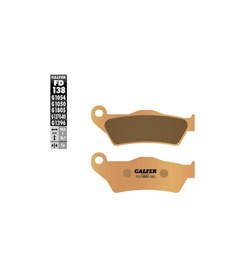 PLAQUETTE FREIN 48 GALFER G1380 ADAPT. AV PIAGGIO 500 X9 / SKYLINER / KILIBRE (PR) Plaquettes sur le site du spécialiste des ...