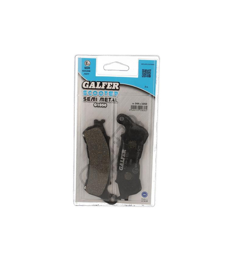 PLAQUETTE FREIN 54 GALFER G1050 ADAPT. AV HONDA 125 SHI 2009→ / BURGMAN 2007→ / SILVERWING (PR) Plaquettes sur le site du spé...