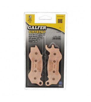 PLAQUETTE FREIN 59 GALFER G1380 ADAPT. AV 125/150 PCX 2009→ / DJANGO 2014→ / CITYSTAR / SATELIS Plaquettes sur le site du spé...