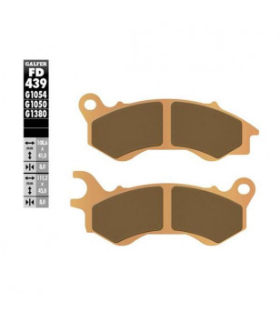 PLAQUETTE FREIN 59 GALFER G1380 ADAPT. AV 125/150 PCX 2009→ / DJANGO 2014→ / CITYSTAR / SATELIS Plaquettes sur le site du spé...