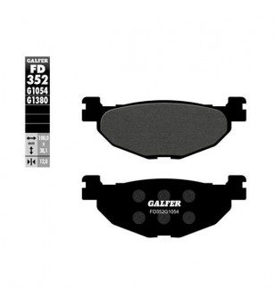 PLAQUETTE FREIN 60 GALFER G1054 ADAPT. AR 400 SKYLINER / MAJESTY 2004-2011 / 500 TMAX 2004-2011 (PR) Plaquettes sur le site d...