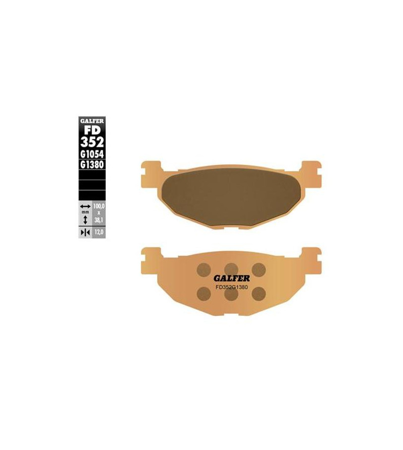 PLAQUETTE FREIN 60 GALFER G1380 ADAPT. AR 400 SKYLINER / MAJESTY 2004-2011 / 500 TMAX 2004-2011 (PR) Plaquettes sur le site d...