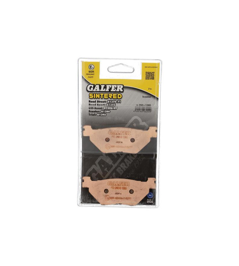 PLAQUETTE FREIN 61 GALFER G1380 ADAPT. AR TMAX 500 2001-2003 / 530 TMAX 2012→ (PR) Plaquettes sur le site du spécialiste des ...