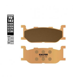 PLAQUETTE FREIN 62 GALFER G1380 ADAPT. AV 400 MAJESTY / 500 TMAX 2001-2003 (PR) Plaquettes sur le site du spécialiste des deu...