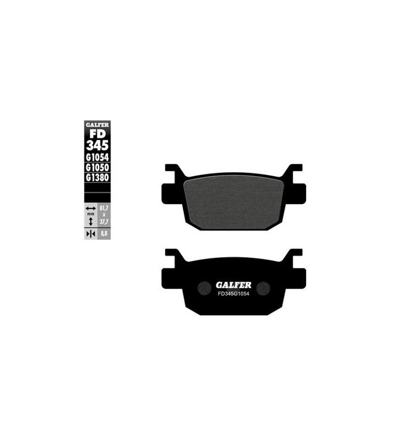 PLAQUETTE FREIN 67 GALFER G1054 ADAPT. AR 125 SHI 2009→ / FORZA 2015→ / SWING 2008→ / NES 09- Plaquettes sur le site du spéci...