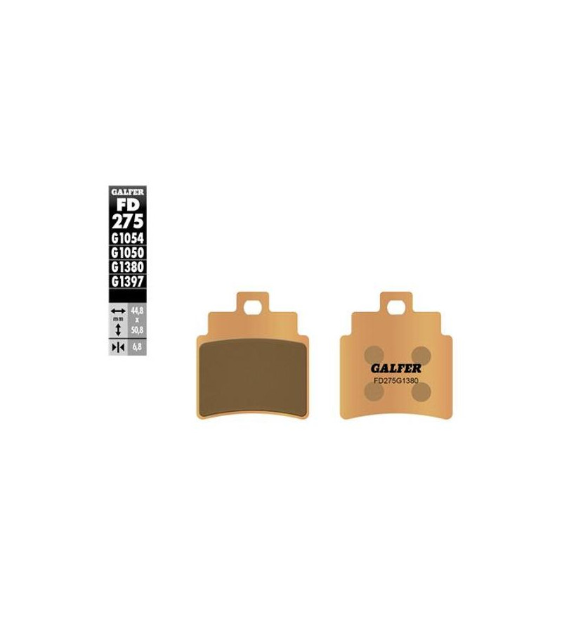 PLAQUETTE FREIN 78 GALFER G1380 ADAPT. AV/AR 125/250/300 SYM GTS / JOYMAX / GRAND DINK (PR) Plaquettes sur le site du spécial...