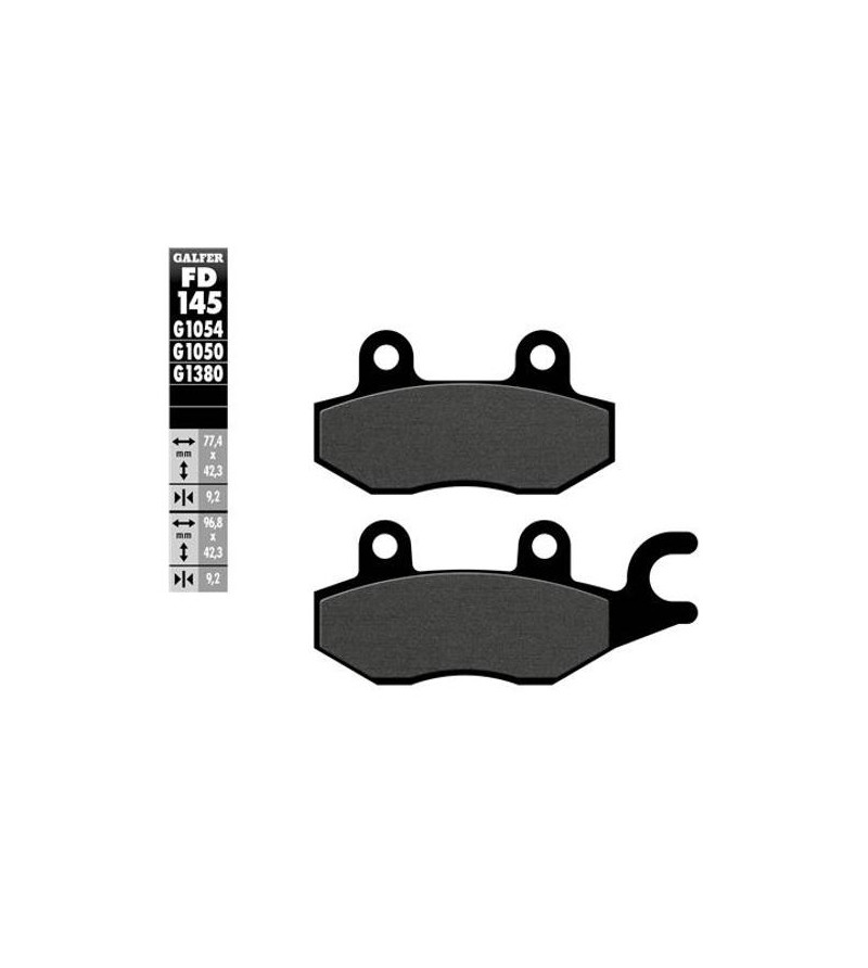 PLAQUETTE FREIN 90 GALFER G1054 ADAPT. AV 125 KYMCO GRAND DINK / 250/400 SUZUKI BURGMAN (PR) Plaquettes sur le site du spécia...
