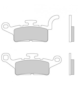 PLAQUETTE FREIN  92 GALFER FD473 G1380 ADAPT. AV 125 MBK XOVER/YAMAHA BW'S/XENTER (PR)