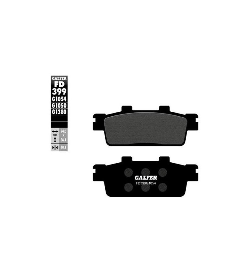 PLAQUETTE FREIN 111 GALFER G1054 ADAPT. DAELIM S3 / KYMCO MOVIE / PEUGEOT LXR / SYM GTS / HD (PR) Plaquettes sur le site du s...