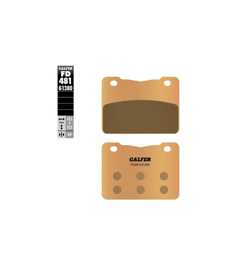 PLAQUETTE FREIN 113 GALFER G1380 ADAPT. AV 400/600 SYM MAXSYM Plaquettes sur le site du spécialiste des deux roues O-TAKET.COM