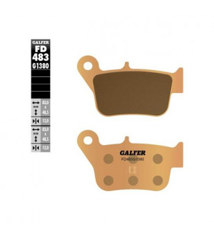 PLAQUETTE FREIN 114 GALFER G1380 ADAPT. AR 400/600 SYM MAXSYM Plaquettes sur le site du spécialiste des deux roues O-TAKET.COM