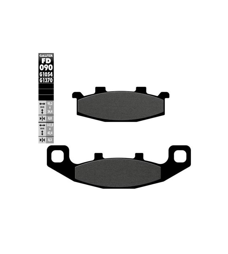 PLAQUETTE FREIN 124 GALFER G1054 AV/AR KAWASKI ZZR / ZEPHIR / ER5 / SUZUKI DR 800/400 BANDIT Plaquettes sur le site du spécia...