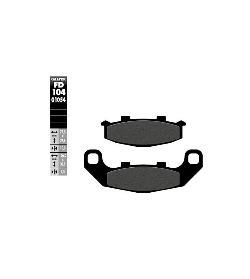 PLAQUETTE FREIN 131 GALFER G1054 AV/AR KAWASAKI GPZ 500 / ZEPHYR 500 / SUZUKI 250 RGV GAMMA Plaquettes sur le site du spécial...
