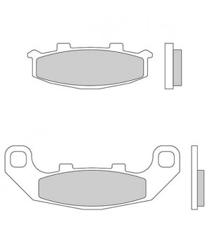 PLAQUETTE FREIN 131 GALFER FD104 G1054 AV/AR KAWASAKI GPZ500/500 ZEPHYR/SUZUKI 250RGV GAM