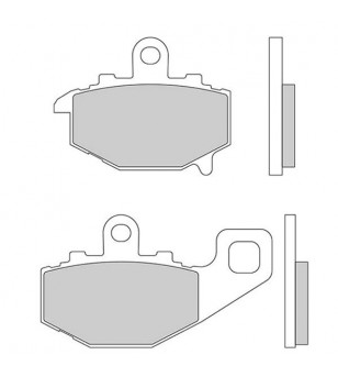 PLAQUETTE FREIN 146 GALFER G1054 AR ZX6R/ZX9R/VERSYS (DROIT)/GPZ (PR)