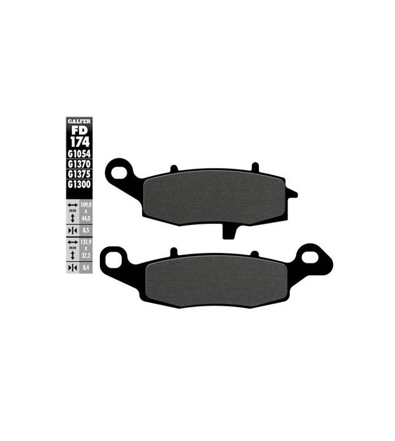 PLAQUETTE FREIN 148 GALFER G1054 AV KAWASAKI ER6 / ER5 / VERSYS (GAUCHE) / SUZUKI V-STROM (PR) Plaquettes sur le site du spéc...