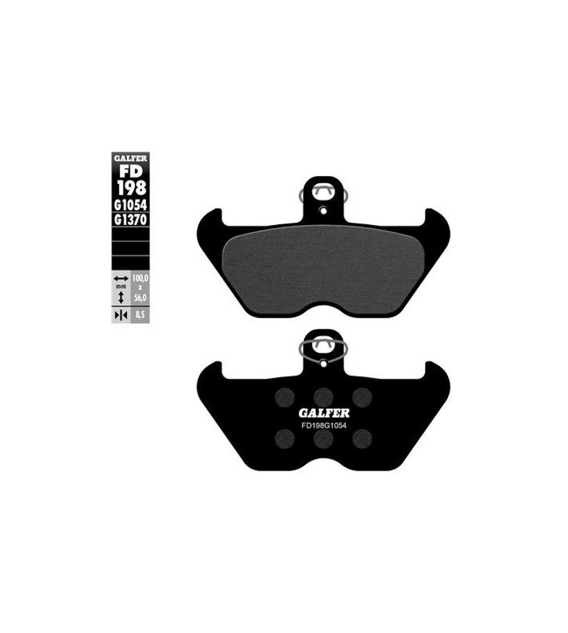 PLAQUETTE FREIN 152 GALFER G1054 AV BMW R80R/R850/R100/K1100/R1100/R1150/K1200/R1200 (PR) MOTO sur le site du spécialiste des...