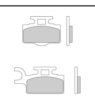 PLAQUETTE FREIN 160 GALFER G1054 AV KAWASAKI KX65/SUZUKI RM (PR)