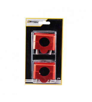 PONTET REHAUSSE GUIDON MECABOITE/MOTO DOPPLER ALU ROUGE GUIDON 28.6MM (CROSS/ENDURO) (X2)