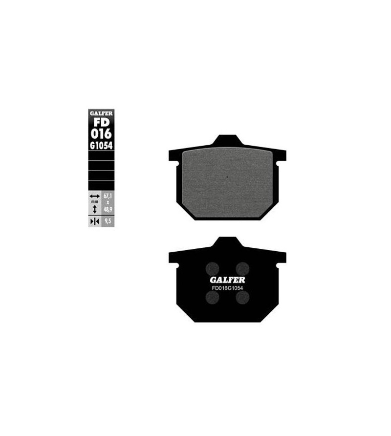 PLAQUETTE FREIN 174 GALFER G1054 AV/AR QUAD BOMBARDIER / CAN-AM / SUZUKI / YAMAHA (PR) Plaquettes sur le site du spécialiste ...