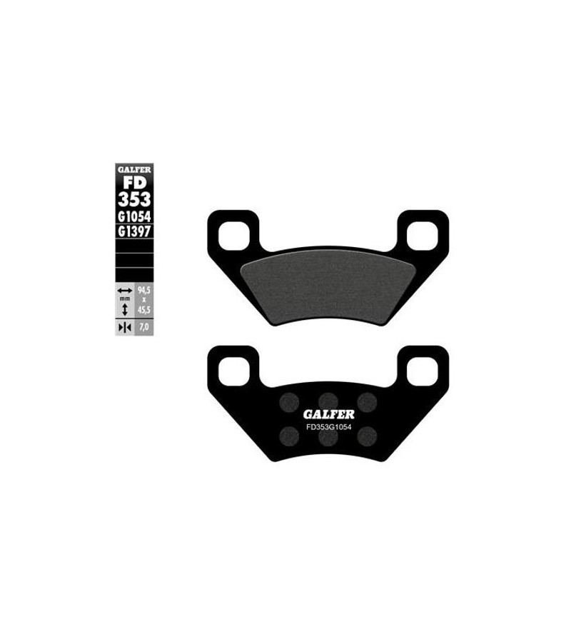 PLAQUETTE FREIN 180 GALFER G1054 AV/AR QUAD KYMCO MAXXER / MXU (PR) Plaquettes sur le site du spécialiste des deux roues O-TA...