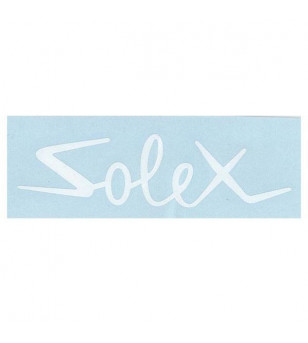 AUTOCOLLANT MARQUE SOLEX BLANC / TRANSFERT POUTRE (1 PIECE) Autocollants sur le site du spécialiste des deux roues O-TAKET.COM