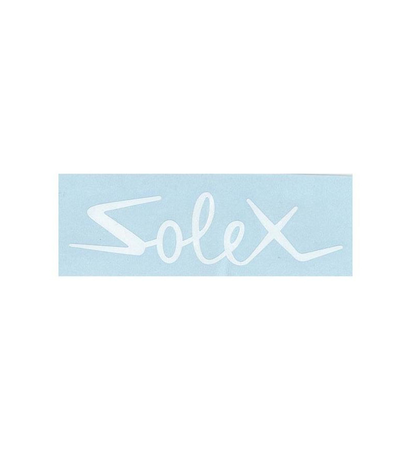 AUTOCOLLANT MARQUE SOLEX BLANC / TRANSFERT POUTRE (1 PIECE) Autocollants sur le site du spécialiste des deux roues O-TAKET.COM